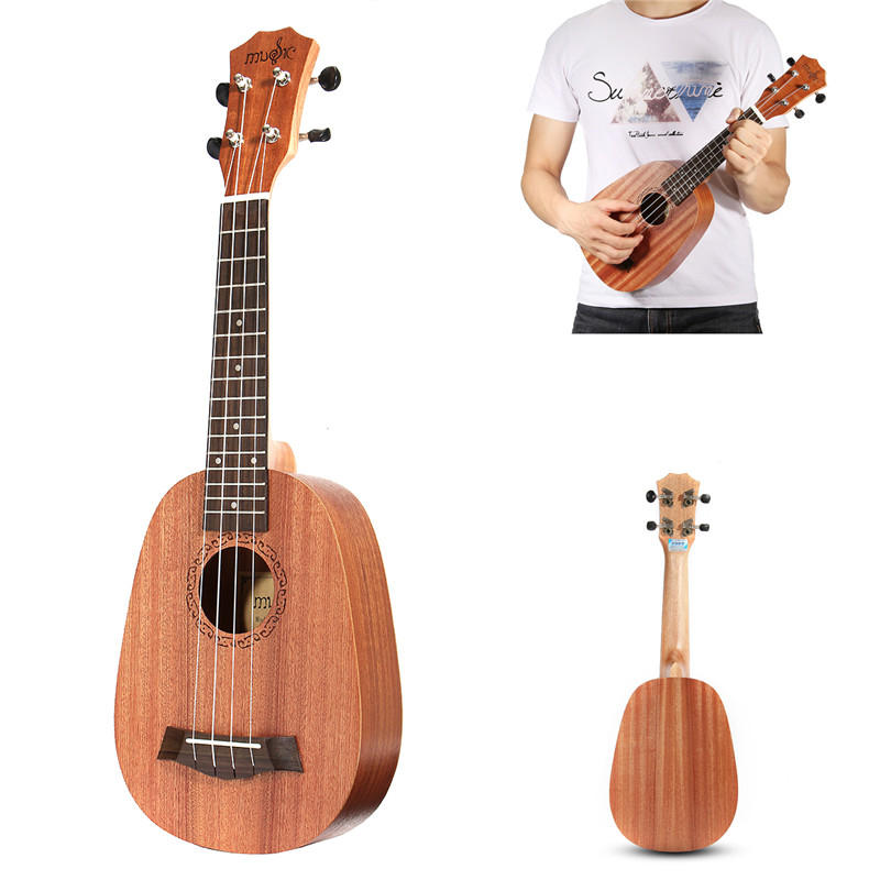 21 inch Sopraan Pinapple Mahogany Ukulele 4 Strings Hawaii Mini Guitar Kindercadeau