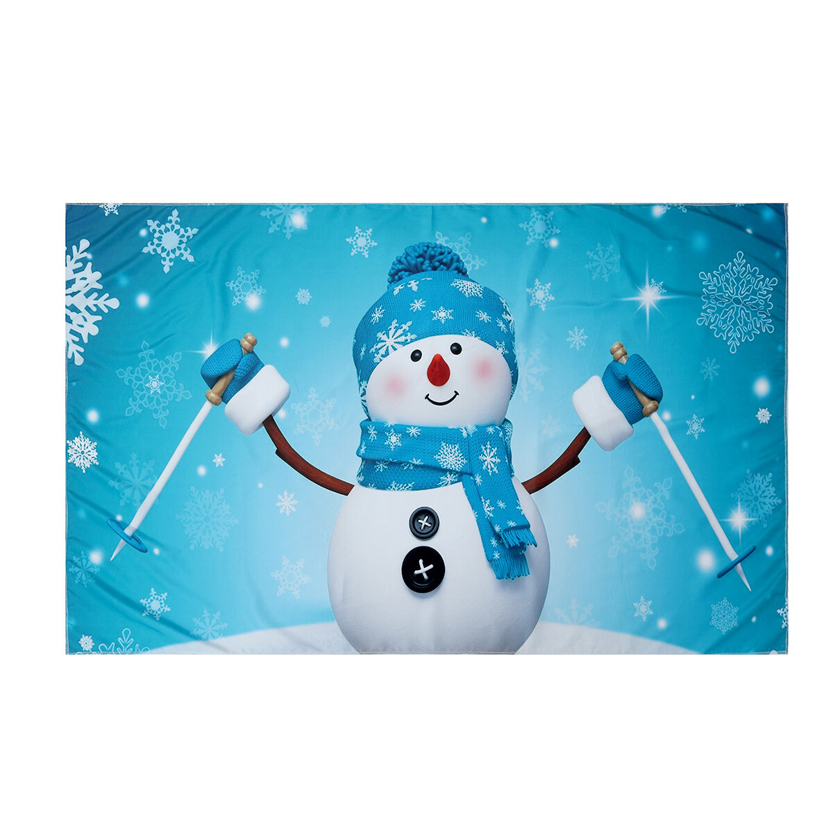 3D Sneeuwpop Muur Opknoping Doek Fotografie Achtergrond Doek Opknoping Schilderen Wandtapijten Wandd