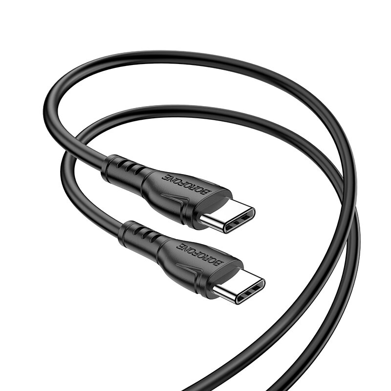 

Borofone BX51 60 Вт Кабель USB-C - USB-C PD3.0 Подача питания QC4.0 Шнур для быстрой зарядки и передачи данных Длина 1 м
