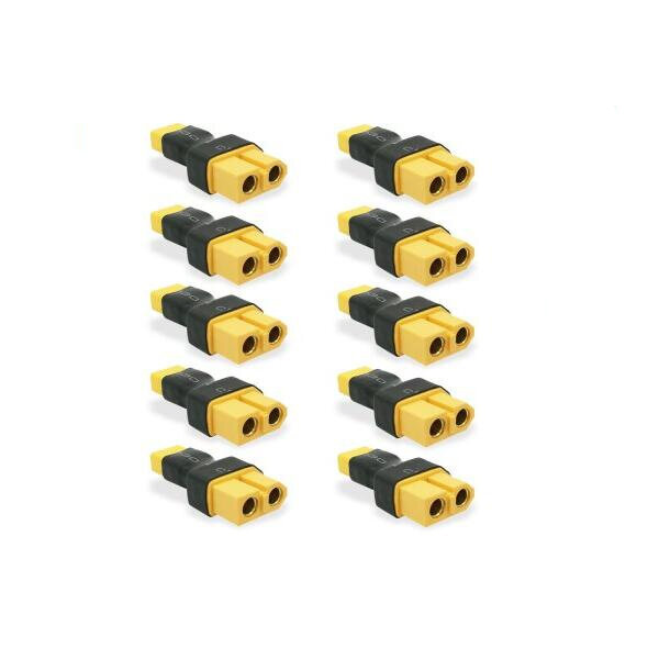 10Pcs XT30 Male to XT60 Female Adapter Battery Connector for RC Drone FPV Racing