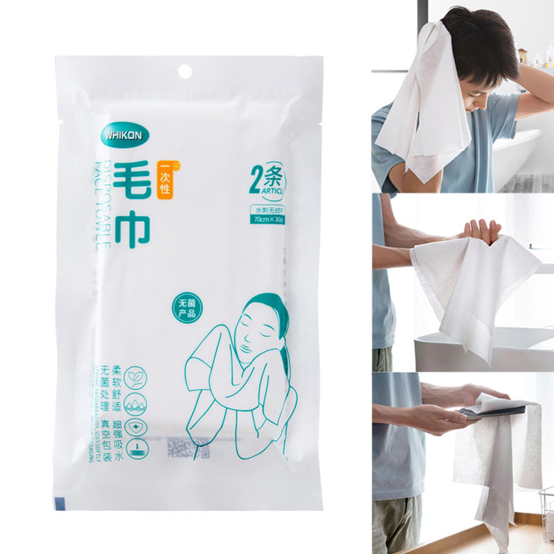 IPRee® 2Pcs / Pack Asciugamano monouso Asciugamano da viaggio per viso pulito non assorbente super assorbente di acqua