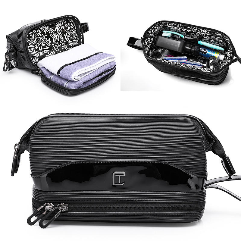 Waterdichte reis-zakelijke cosmetische tas, draagbaar, compact, met grote capaciteit, voor opslag buitenshuis.