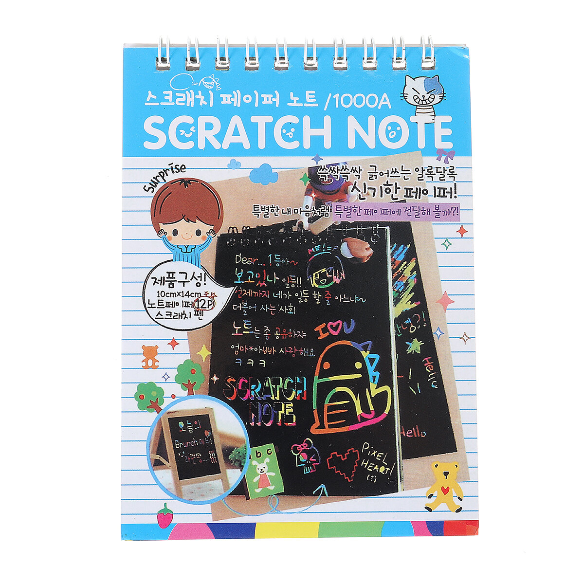 DIY Doodling Tekening Magic Scratch 12 Paginas Schilderen Notebook voor Kinderen Kinderen Educatief 