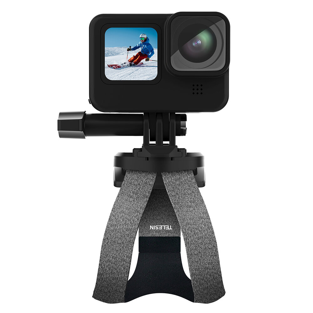 TELESIN 360 Degree Panoramic Black Camera Mount Wrist Hand Strap for Gopro Hero 8 7 6 3 4 Xiaomi SJCAM EKEN DJI Action2 Camera