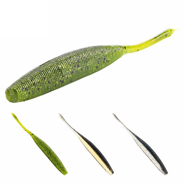 

SeaKnight SL006 6pcs/bag 7.7g 125mm/5in Carp Fishing Lure Silicone Soft Worm Baits Lure