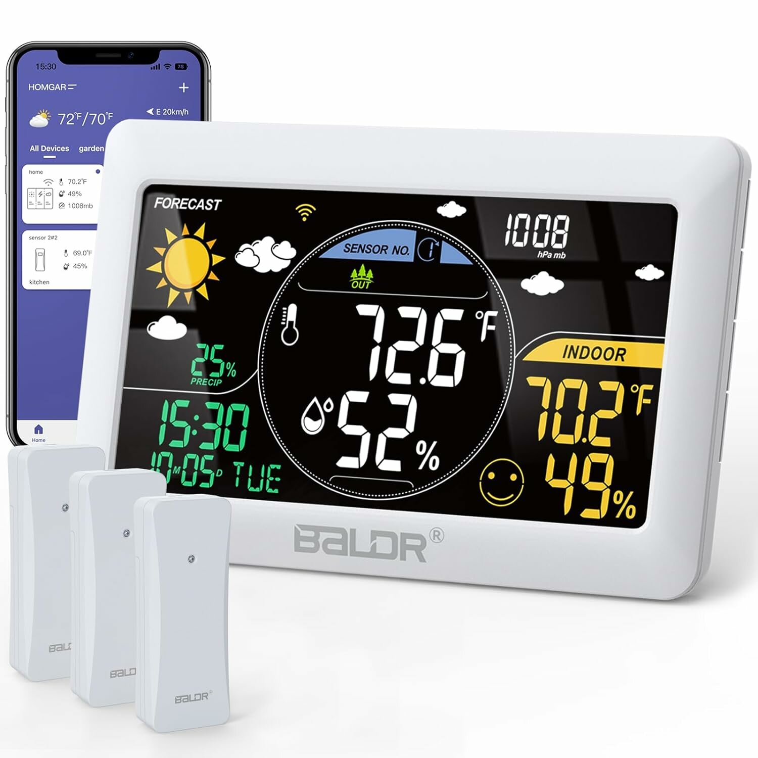 best price,baldr,wifi,weather,station,with,3,sensors,coupon,price,discount
