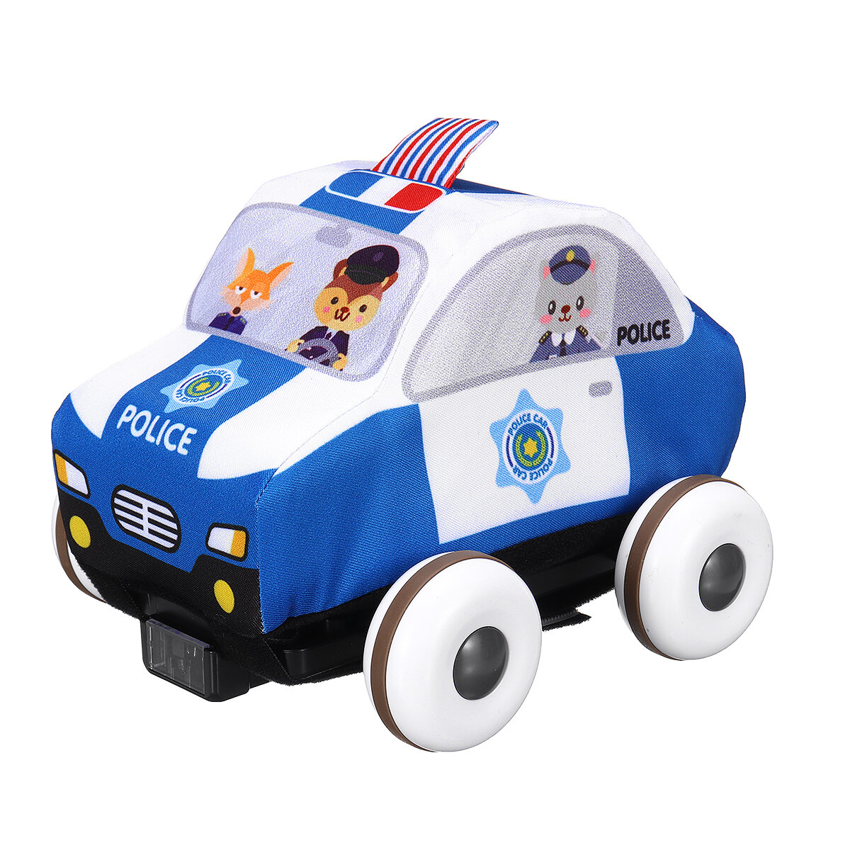 6pcs/box School Bus Fire Truck Ambulance Police Car With Crawling Mat Toys Model for Children Christmas Gifts