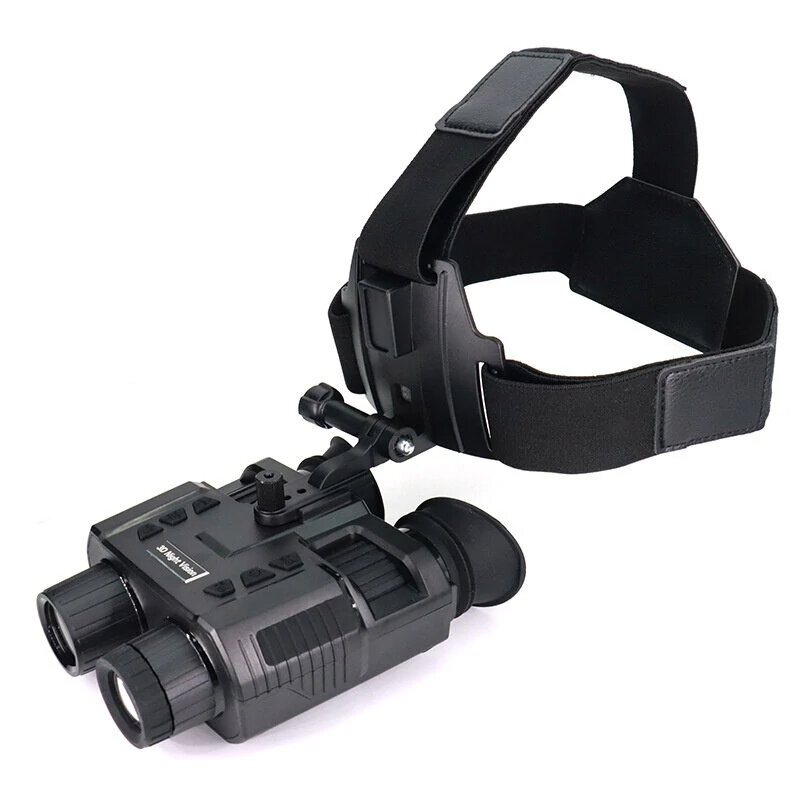 NV8000 3D 야간 시력 쌍안경 고글 적외선 디지털 헤드 마운트 내장형 배터리 충전식 캠핑 장비