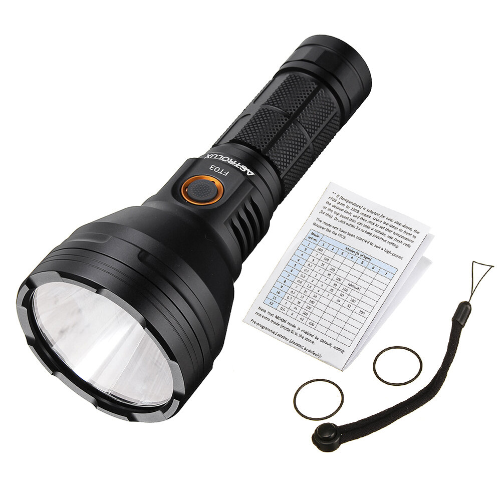 Astrolux® FT03 XHP50.2 4300lm 735m NarsilM v1.3 USB-C Rechargeable 2A 26650 21700 18650 LED Flashlight