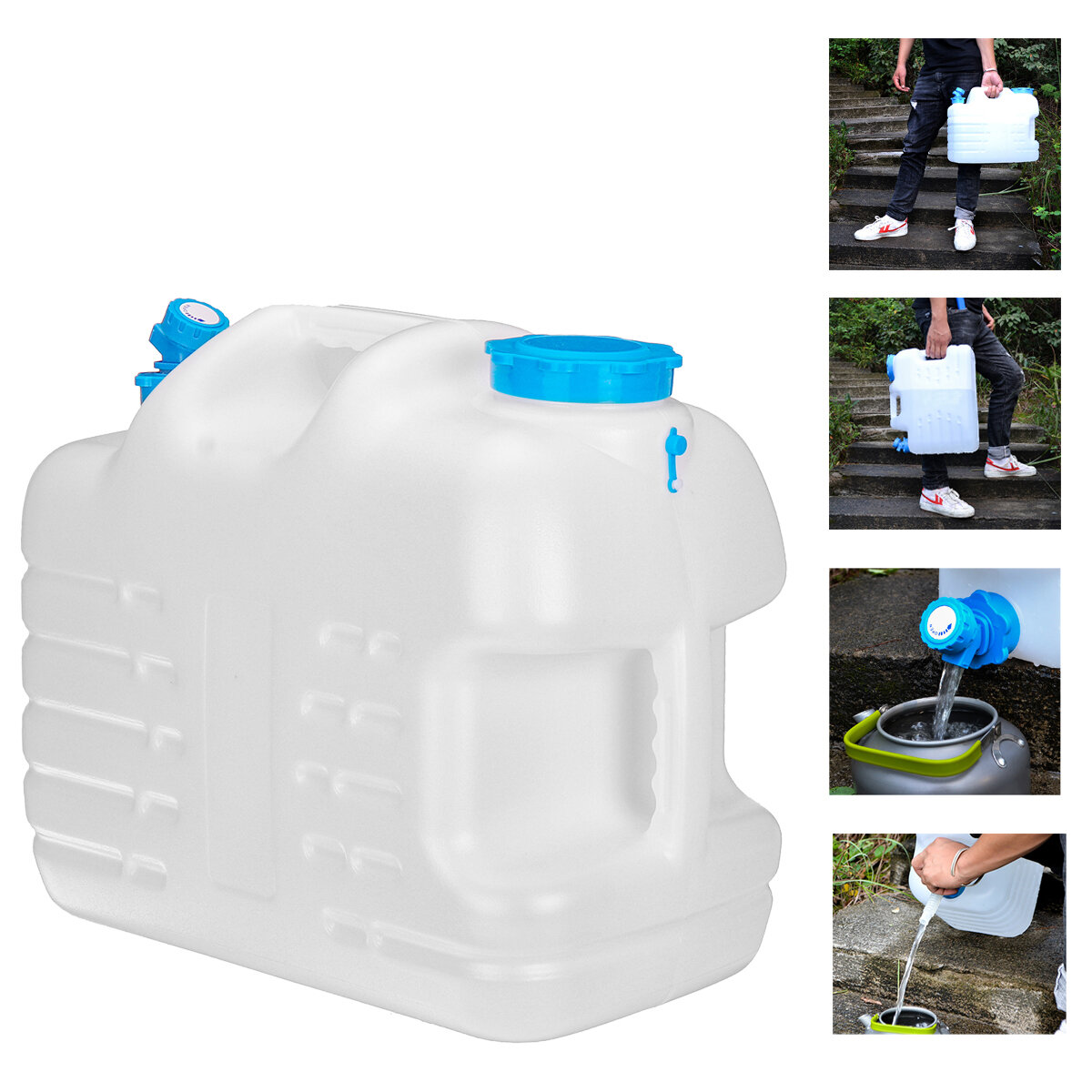 16/25/31L Water Container Water Bag Multifunction Drinking Water Storage Bottle Camping Hiking Survival