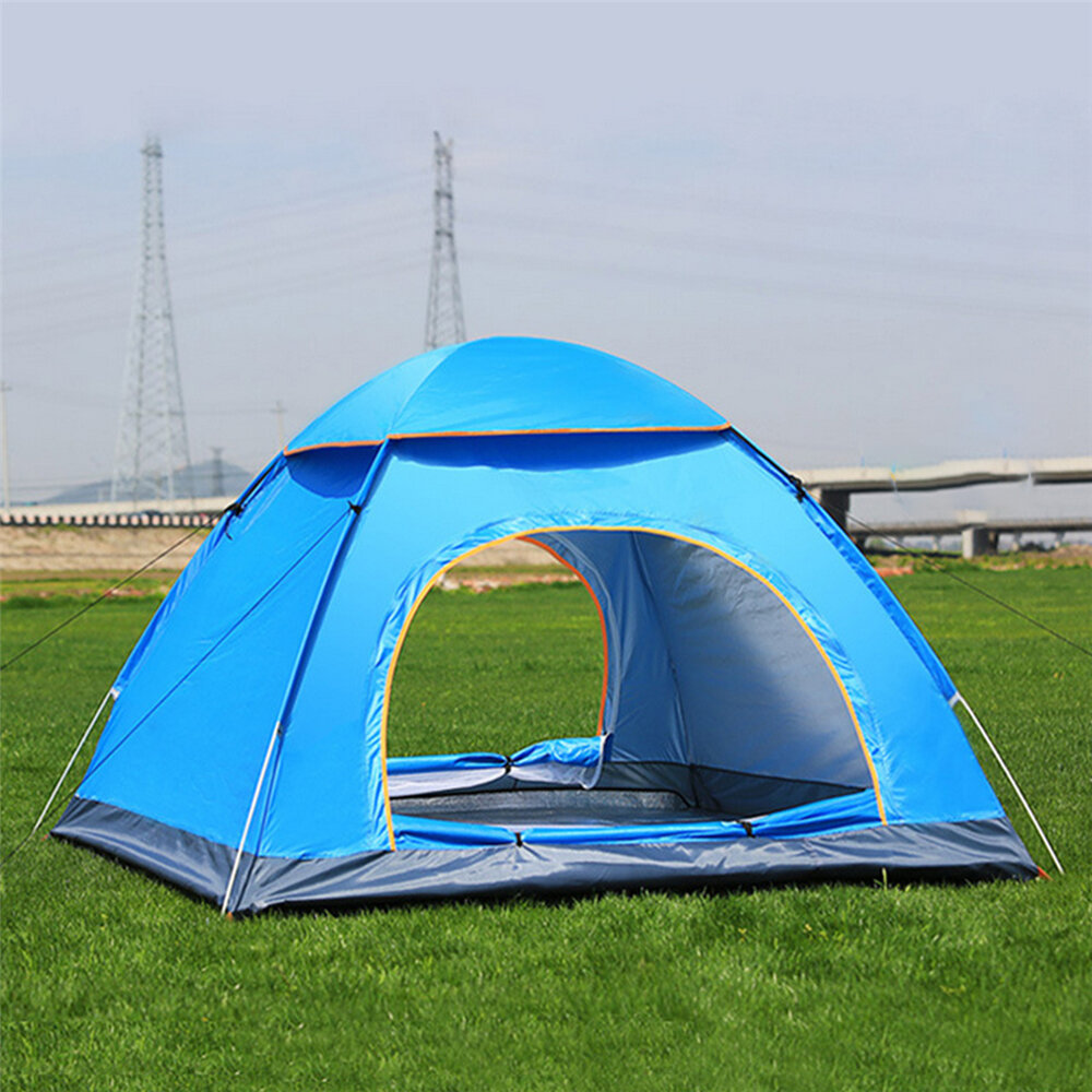 Tente de Camping automatique tente de plage 2 personnes tente instantanée Pop Up ouverte Anti UV auvent tentes abri solaire extérieur