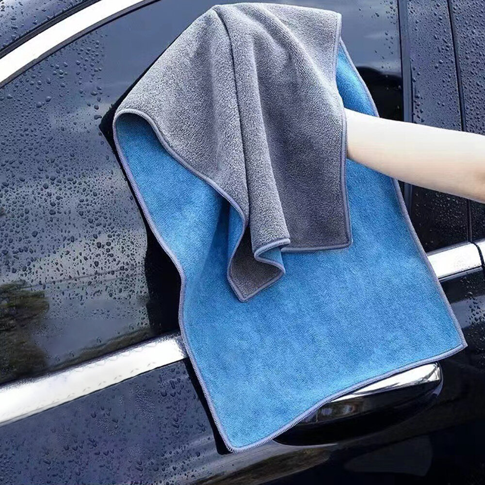 

Double-sided Microfiber Car Body Cleaning Rag Car Washing Towel Soft Drying Cloth Strong Water Absorption Thicken