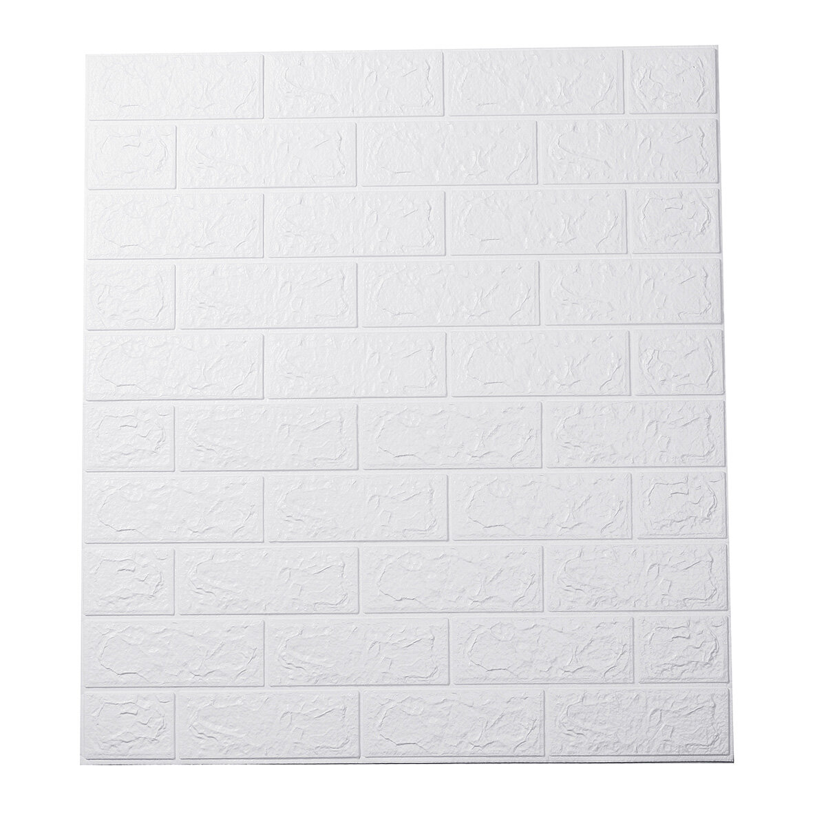 

3D Wall Sticker Self-Adhesive Wall Panels Waterproof PE Foam White Wallpaper