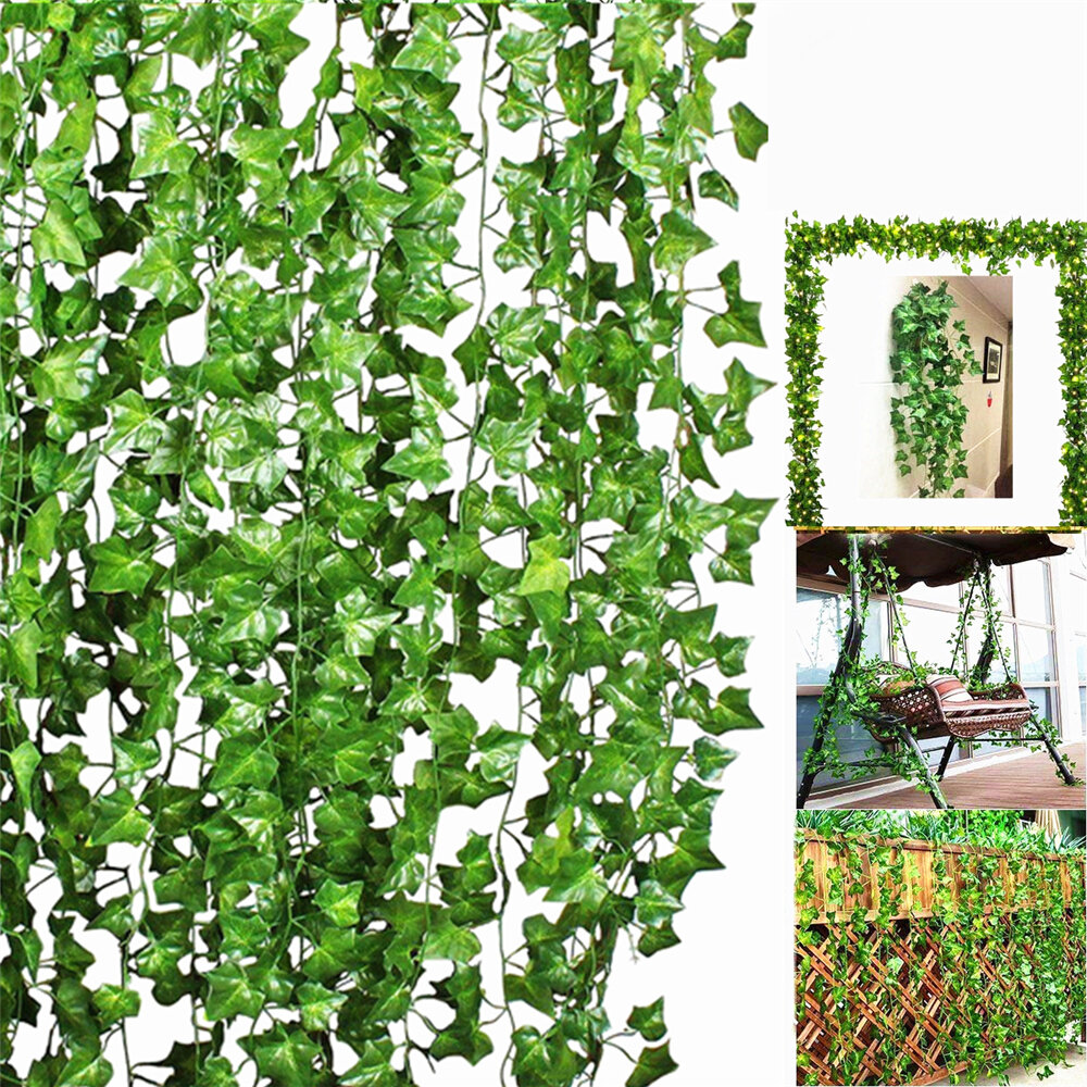 Artificial Trailing Ivy Vine Leaf Ferns Greenery Garland Plants Foliage Flowers Decorations