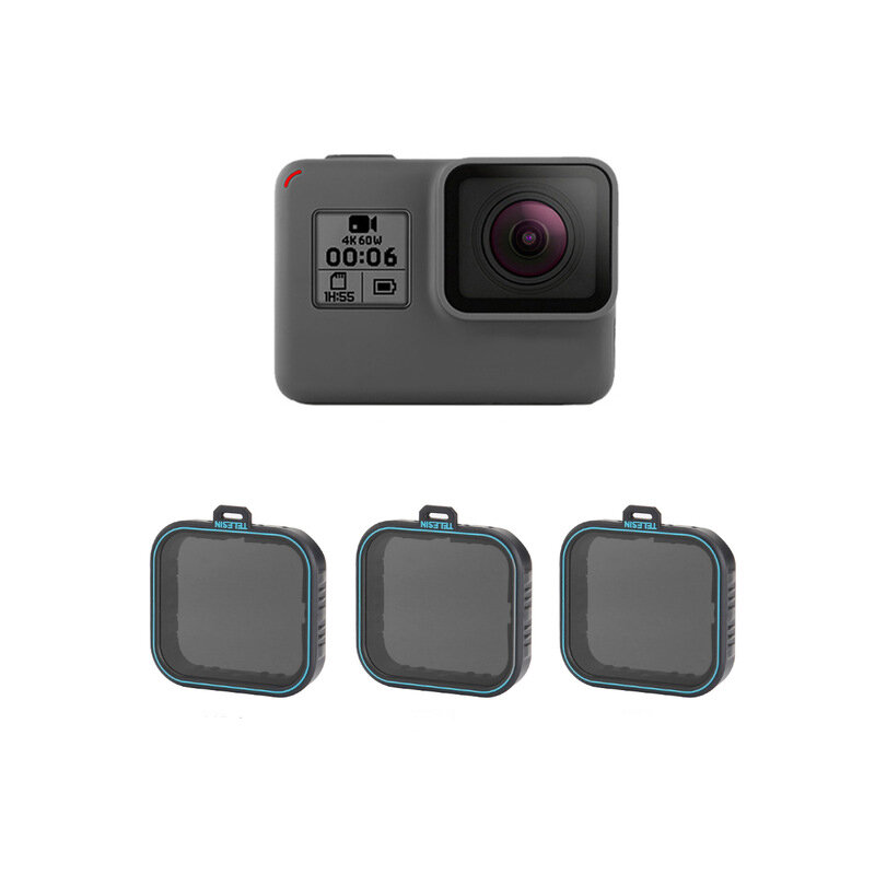 Telesin GP-FLT-ND1 ND4 / 8/16 GoPro Hero 5 67アクションカメラ用レンズフィルター