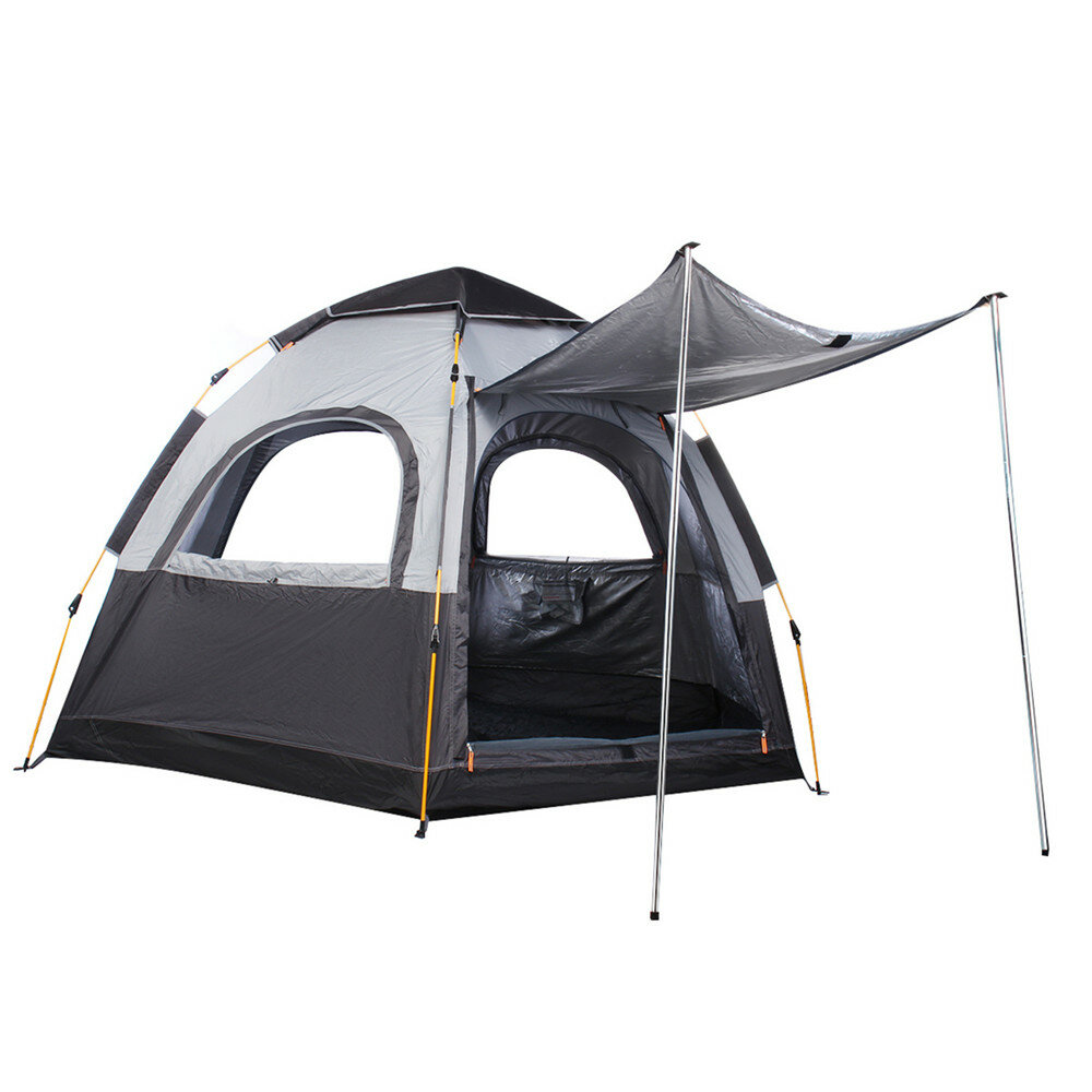 3-4 Person Camping Tent 270x270x150CM 210D Oxford+190T PU3000MM Camping Tent UV Protection Waterproof Tent