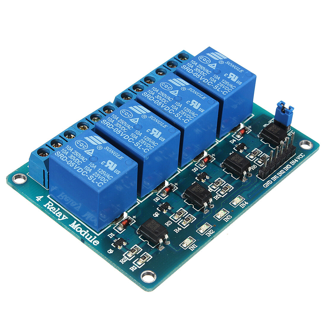 Geekcreit® 5V 4 Channel Relay Module For Arduino PIC ARM ...