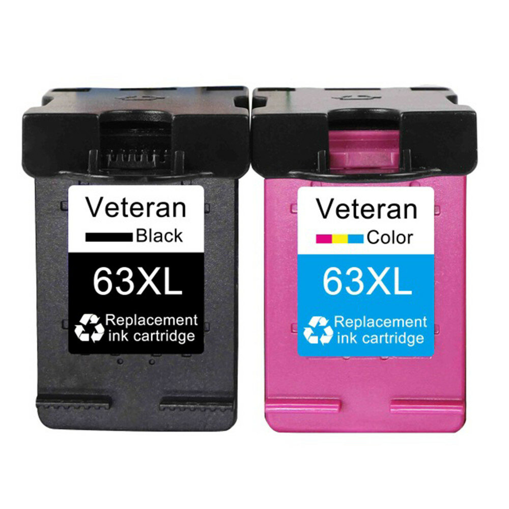 Veteraan VH-63XL inktcartridge compatibel met HP63 2131 2132 1112 Printer Stationery Office School g