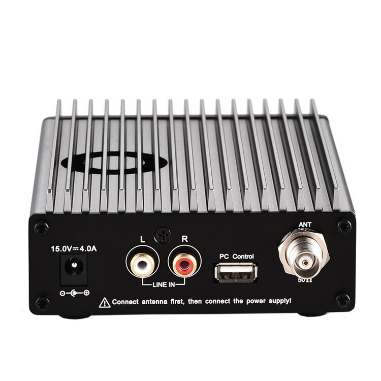 

CZERF Stereo PLL FM Transmitter CZE-15B 0.3-15W Wireless Broadcast Radio Station Adjustable 87-108MHz PC Control Backlig