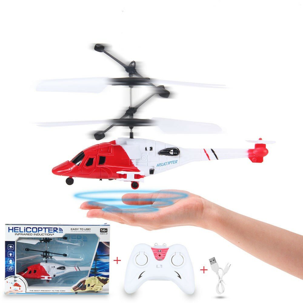 

HFD-818 Infrared Induction Gesture Sensing Levitation Flying One key Take Off/Landing Altitude Hold Dual Motor RC Helico