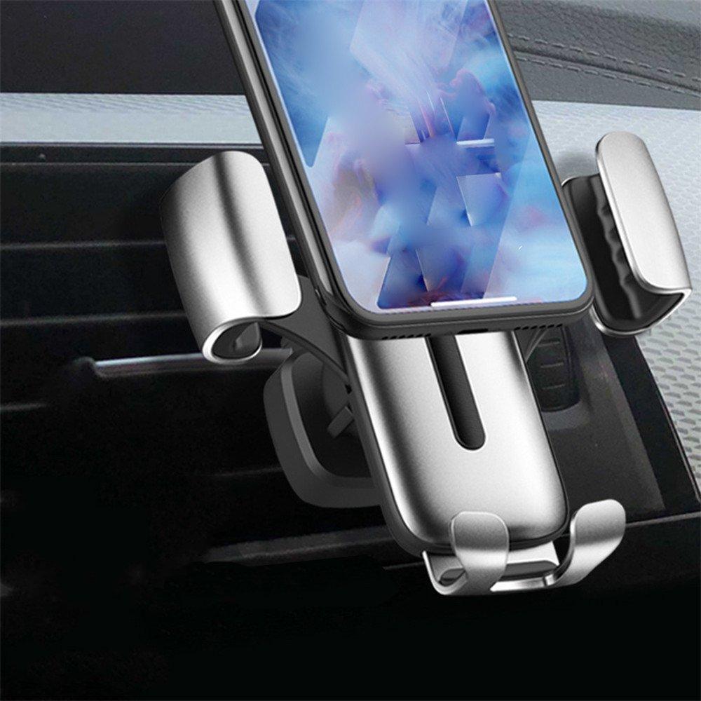 Bakeey Metal Gravity Linkage Automatical Lock 360 Degree Rotation Car Mount Air Vent Holder Stand for Moible Phone