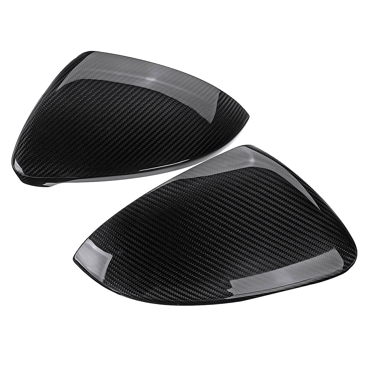 FOR 2013-18 LEXUS GS350 GS450H GSF ADD-ON CARBON FIBER SIDE MIRROR COVER CAPS