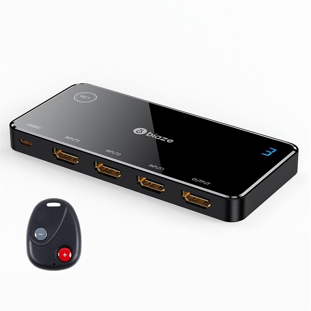 

Biaze ZH113 HDMI-compatible Switcher 2.0 Version 3 In 1 Out 4K@60Hz HDR 3D Screen Share Display Dolby 5.1/7.1 Surround S