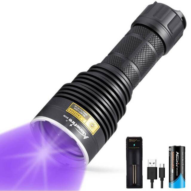 Alonefire SV40 20W 365NM UV LED Zaklamp Ultra Viooltjes Onzichtbare Zaklamp voor Huisdier Vlekken Er