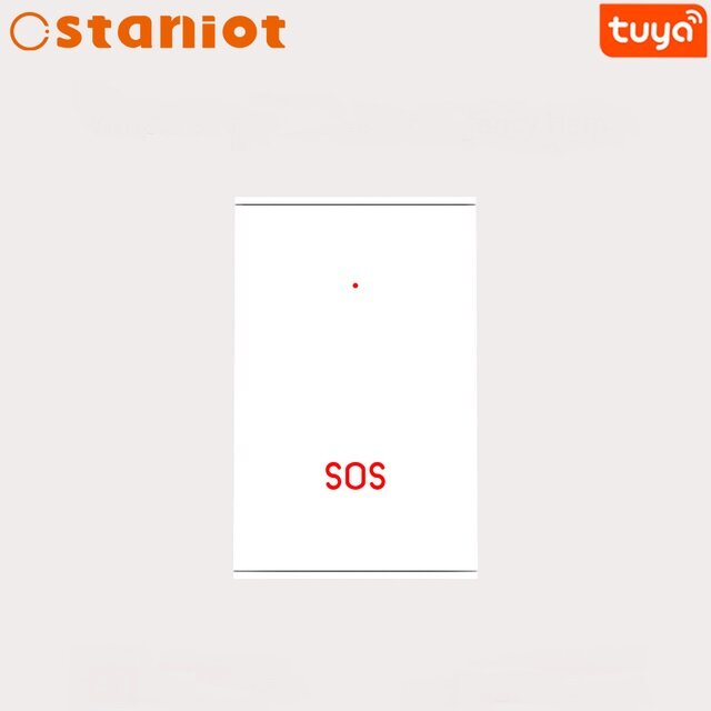 Staniot B100-SOS Noodknop Tuya Smart Home Security Protection Kit 433 Mhz Voor GSM Inbraakalarmsyste