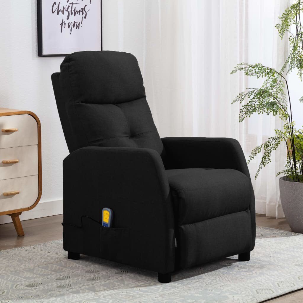 

Black Rocking Massage Chair and Recliner, Shiatsu and Rolling Massage for Body Relaxation Deep Tissue Kneading Massages