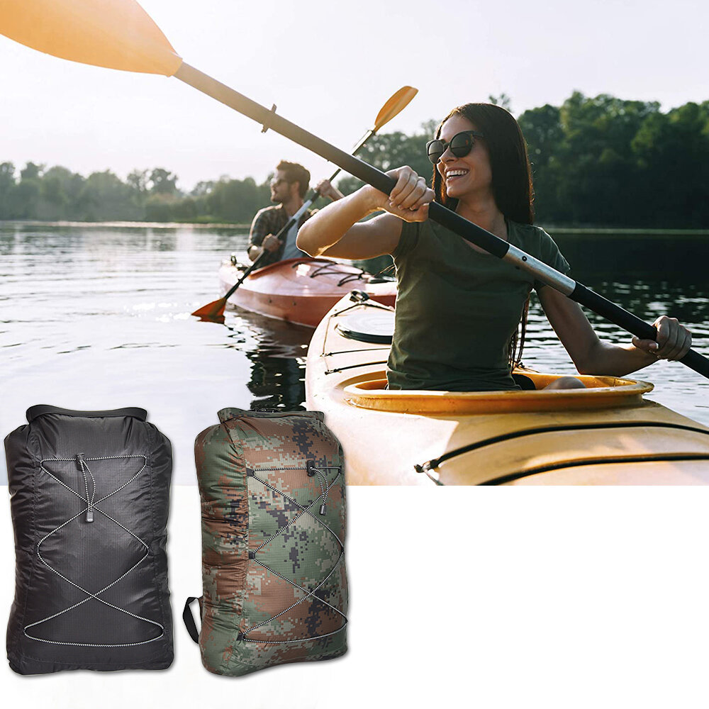 IPRee® 23L Waterproof Backpack Lightweight Folding  Swimming Moisture Proof Storage Bag Outdoor Camping Water Sport