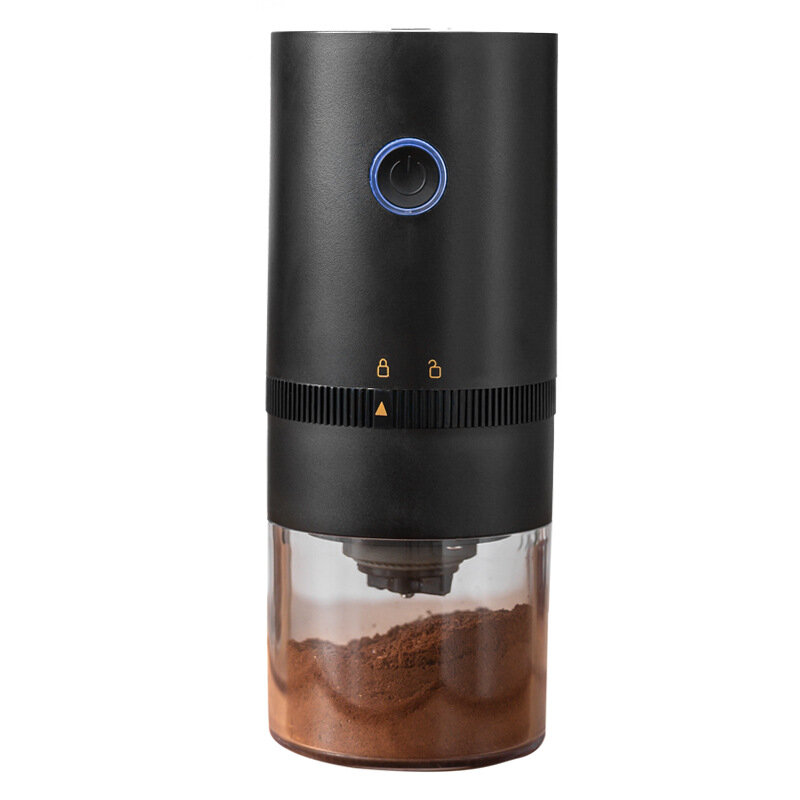 Electric Coffee Grinder Cafe Automatic Coffee Beans Mill Conical Burr Grinder Machine for Home Travel Portable USB Recha