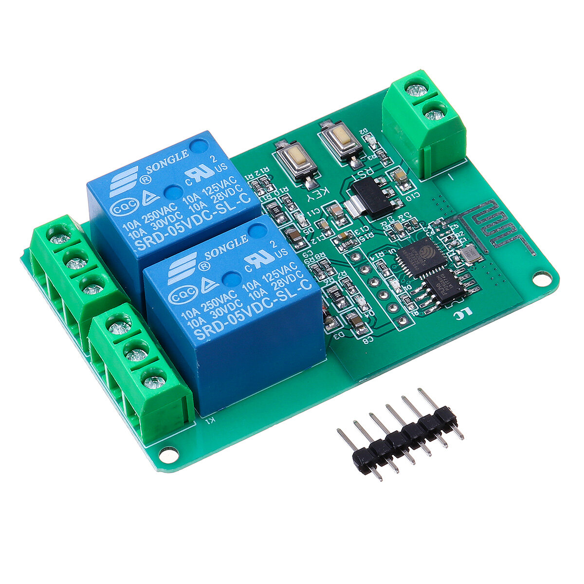 5V ESP8266 Dual Channel Wi-Fi Relay Module Internet of Things Smart Home Mobile APP Remote Control S