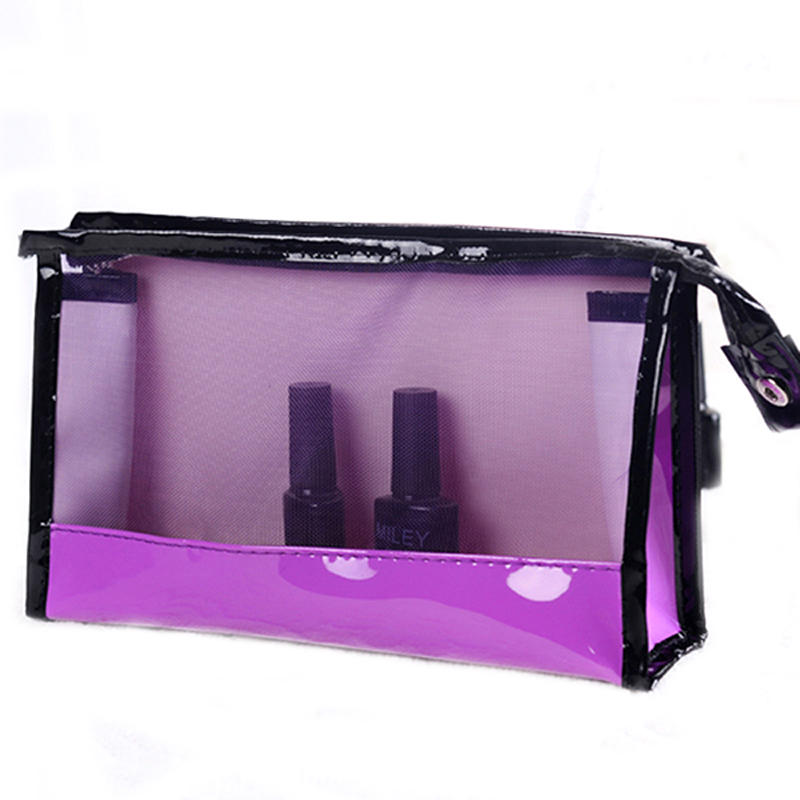 Mujer Travel PVC Cosmetic Bolsa Impermeable Transparent Zipper Storage Bolsa