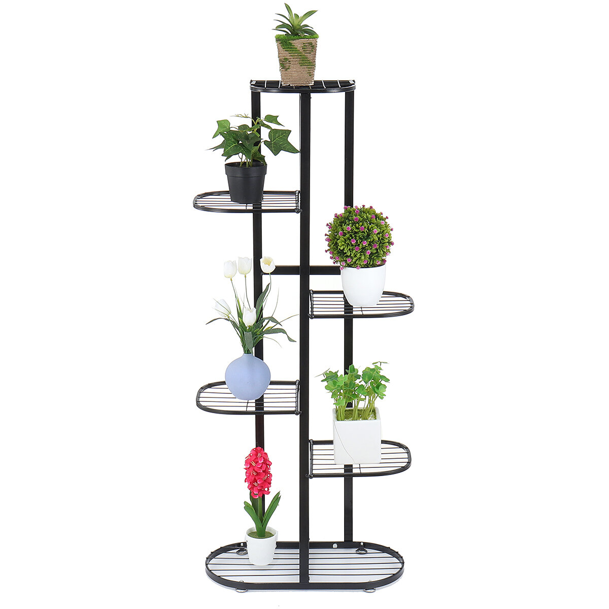 

Simple Indoor Flower Rack Potted Shelf Multi-layer Iron Plant Stand Lobby Display Flower Rack for Living Room Balcony