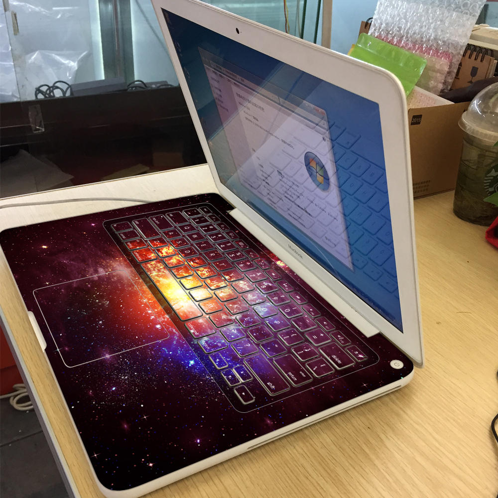 PAG Planet Fracture Decoratieve Laptop Decal Sticker Bubble Free Zelfklevende Voor Macbook Air 13 inch