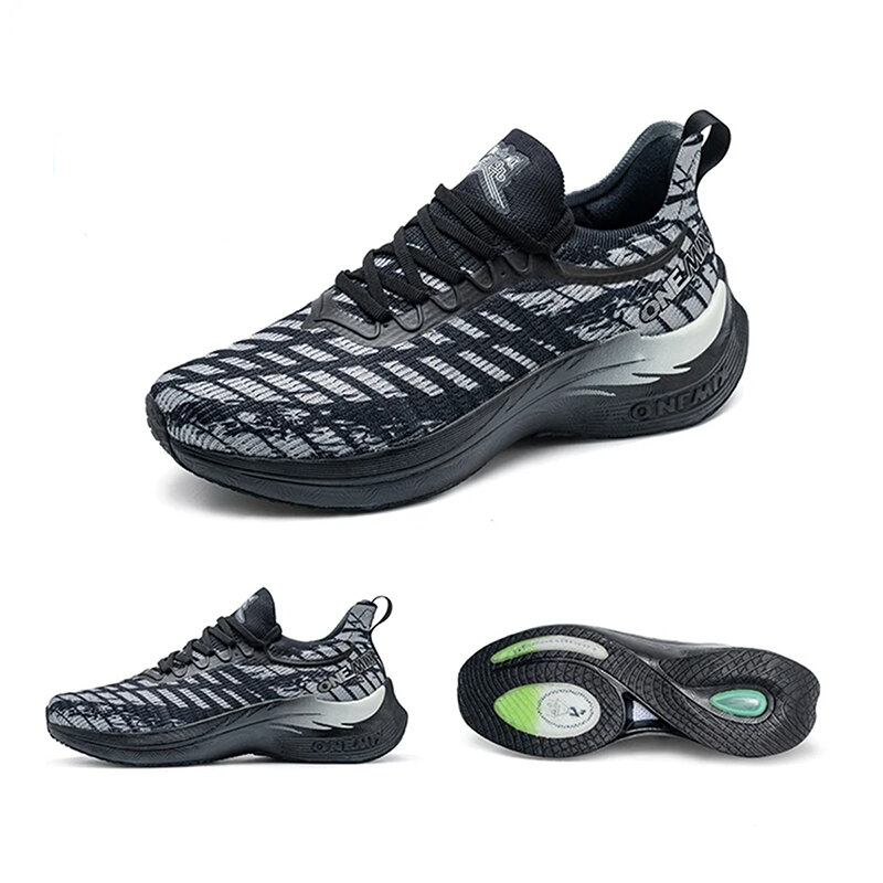 Sepatu Lari Super Elastis ONEMIX Wing EliteThree-proof Dinanote Prof Resistant Teknologi Anti Air Keringat Dapat Menjaga Napas Sol