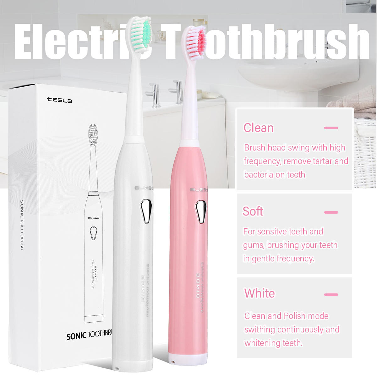 USB Charge Wasbare Elektrische Tandenborstel Tanden Whitening Mondverzorging Waterdichte Cleasing To