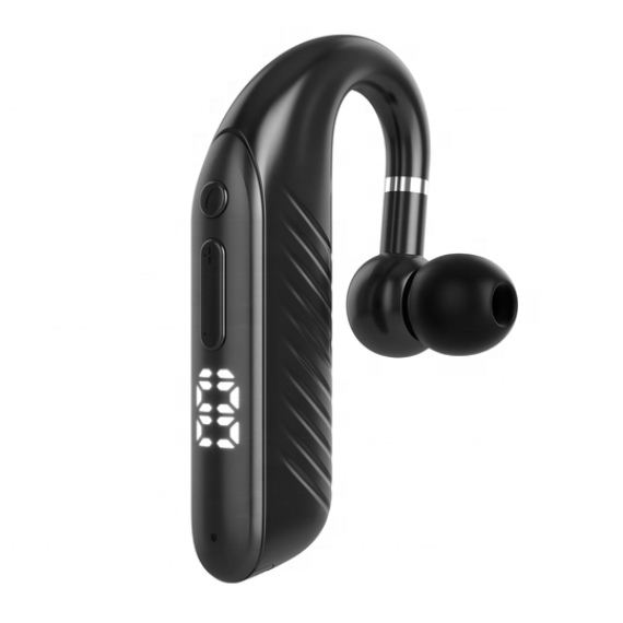 M6 TWS bluetooth 5.2 oortelefoon enkele oorhaak LED-display HIFI muziek oortelefoon IPX6 waterdichte