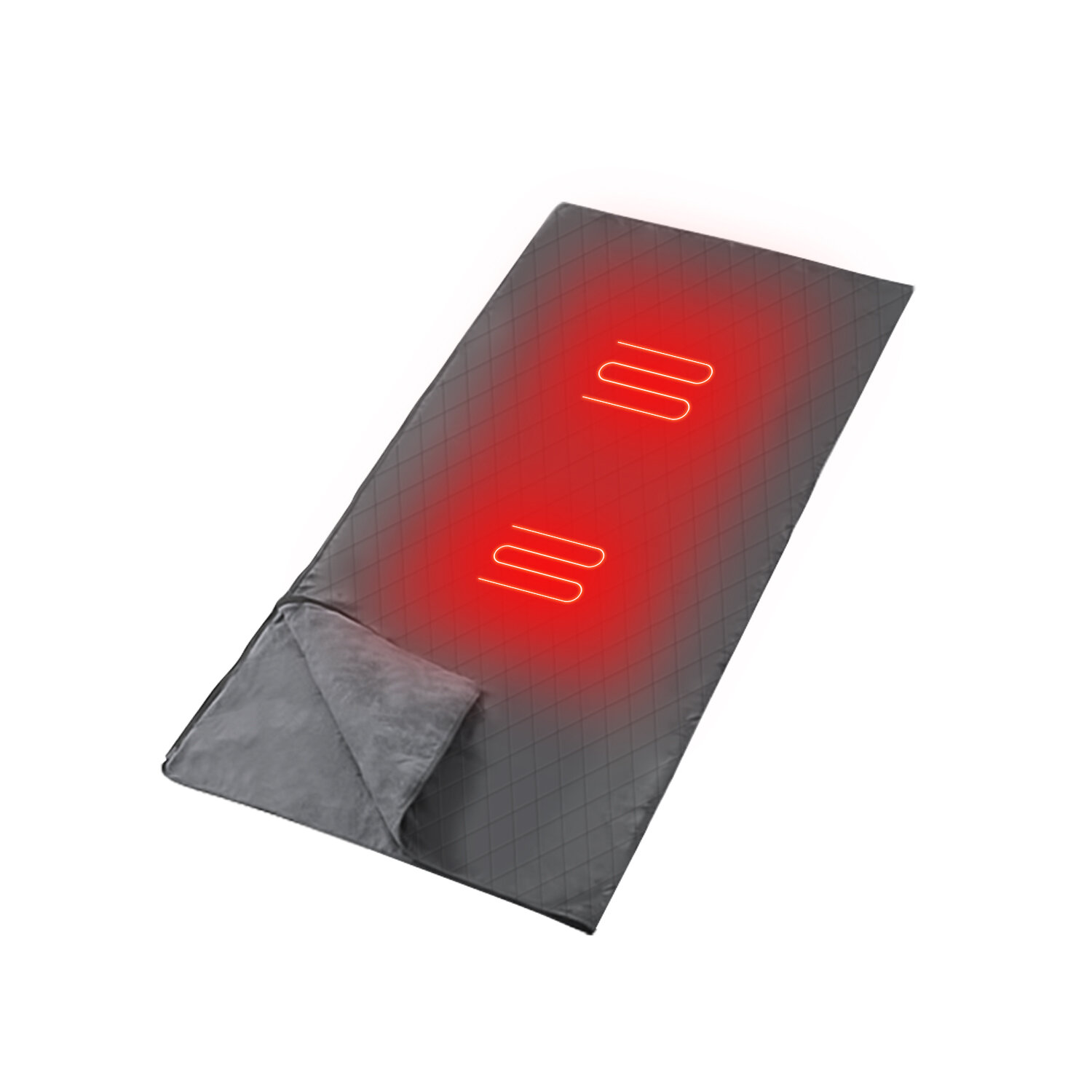 IPRee® Heated Polyester Sleeping Bag USB Portable Folding Practical 2-gears Heating Keep Warm Universal Zipper Closure C