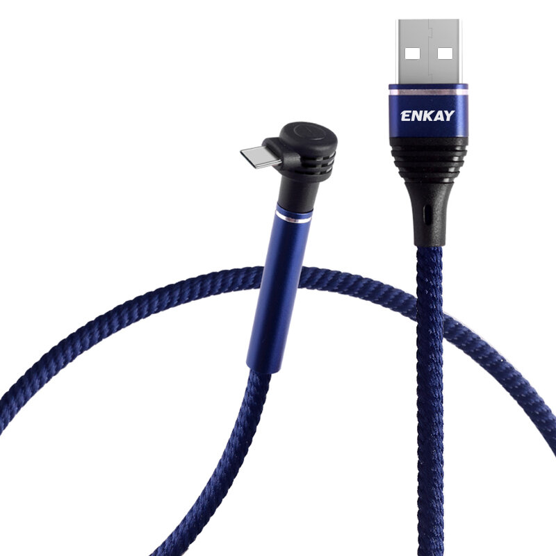 

ENKAY 2.4A USB Type C Кабель для передачи данных Быстрая зарядка для Huawei P40 Pro Mate 30 Pro MI10 POCO X3