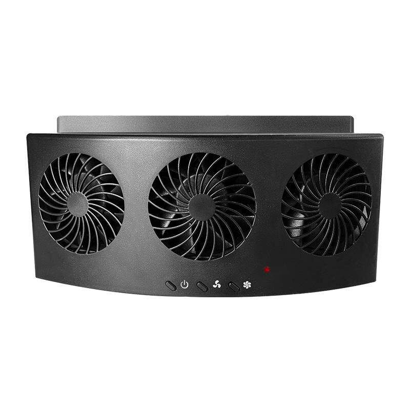 Car Exhaust Fan 3-Head Cooling Fan USB Powered Car Air Purifier Radiator Fan Window Vent Cool Ventilation Interior Acces