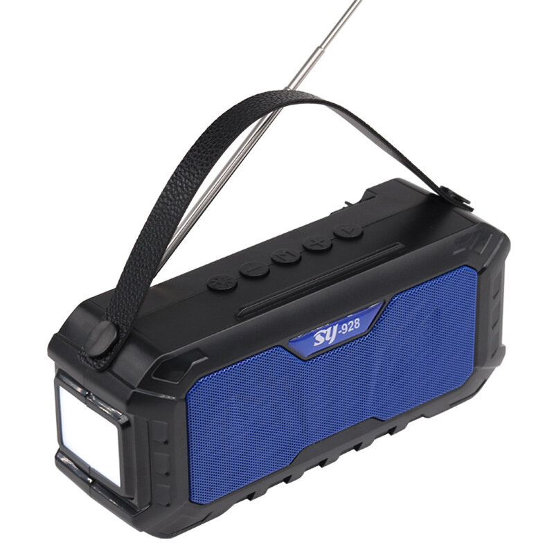 SY-928 Bluetooth Draadloze Luidspreker Zonne-energie Power Bas HiFi Luidspreker 1200Mah Waterdichte 