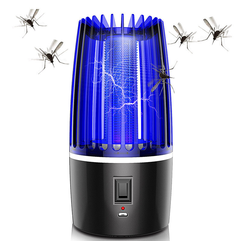 

Уличный электрический убийца комаров Лампа LED UV Bug Zapper Photocatalyst Анти Москитная ловушка Зарядка через USB Кемп