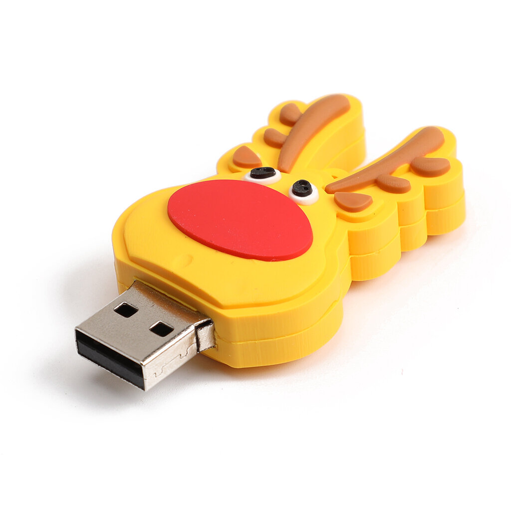 クリスマス鹿USB2.0Flashドライブペンドライブ漫画USBディスククリスマスギフト16G32G 64G 128G