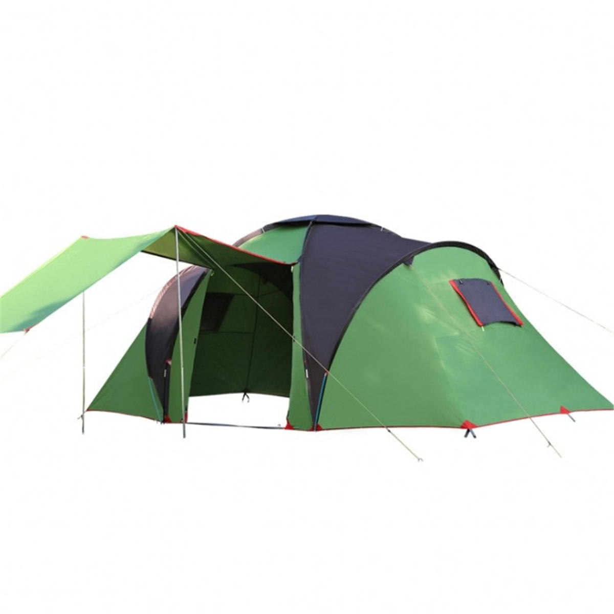 4-6 personnes famille Dome tente imperméable double couche grande canopée parasol camping extérieur