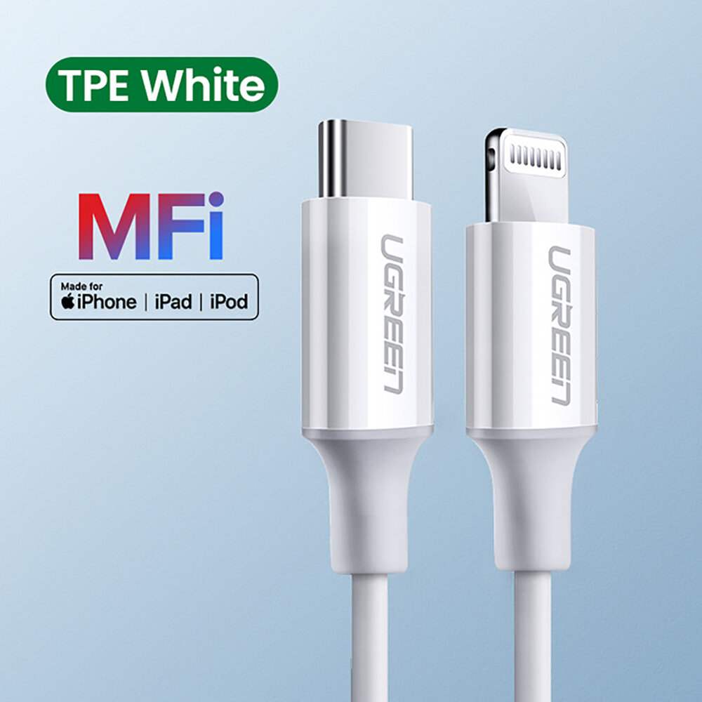 

Ugreen MFi USB Type C to Lightning Cable PD 36W Fast Charging For iPhone 12 12Pro 12 Mini Macbook Pro
