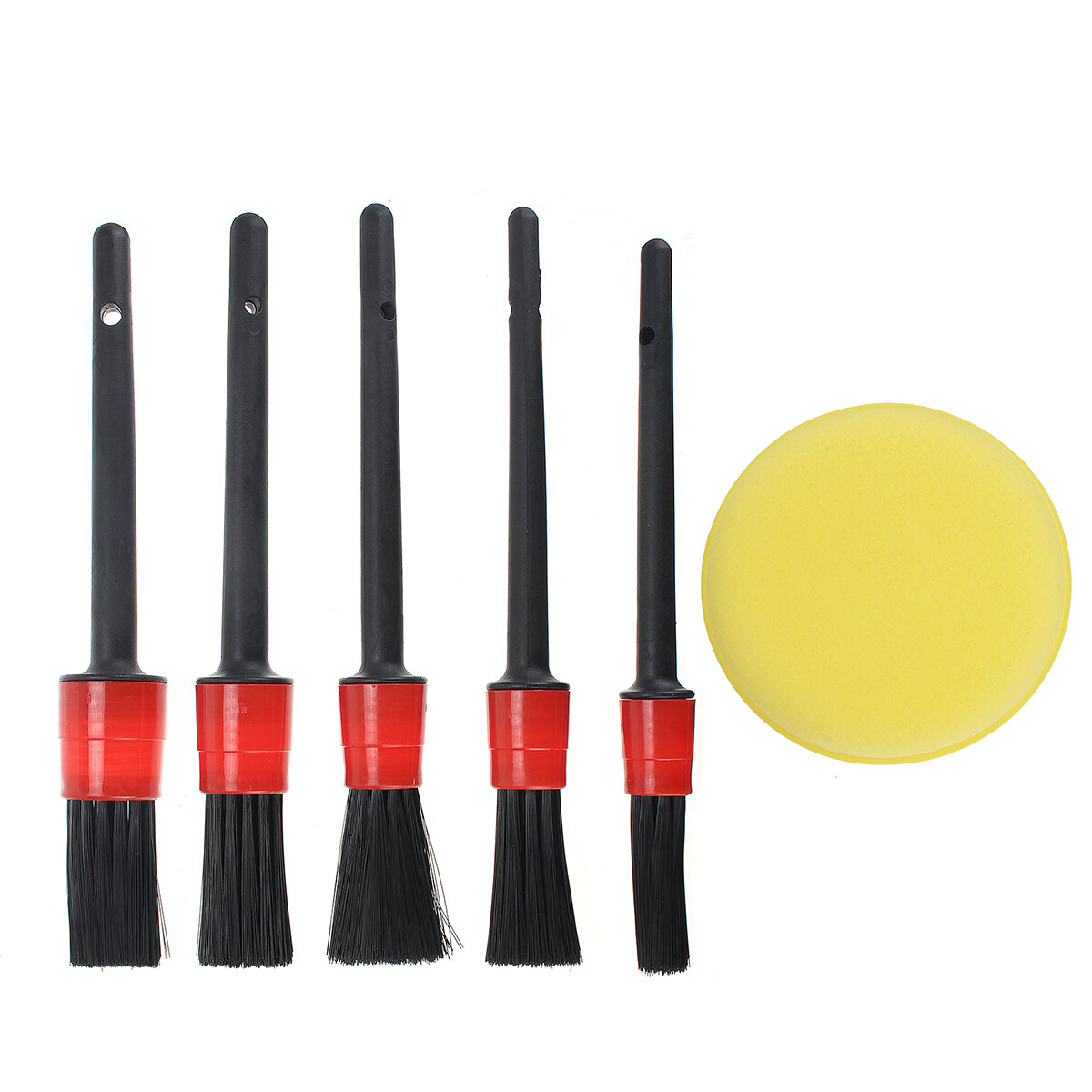 

6PCS Cleaning Detailing Brush Set Dirt Dust Clean Brush Interior Exterior Leather Air Vents Care Clean Tools For Car Mot