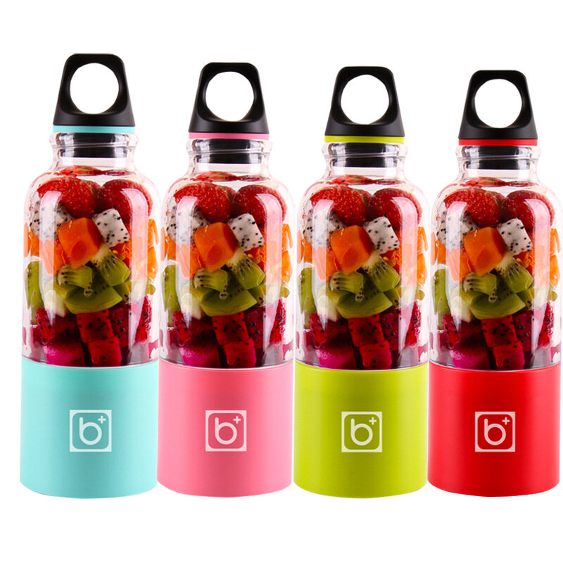 USB Oplaadbare Draagbare Vierblads Juicer Beker Thuis Fruit Groente Gereedschap Voor Keuken