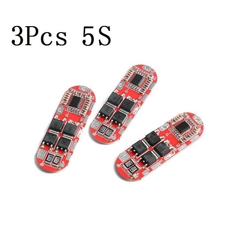 

3Pcs 5S High Current Ternary Polymer Lithium Battery Protection Board 20A 40A